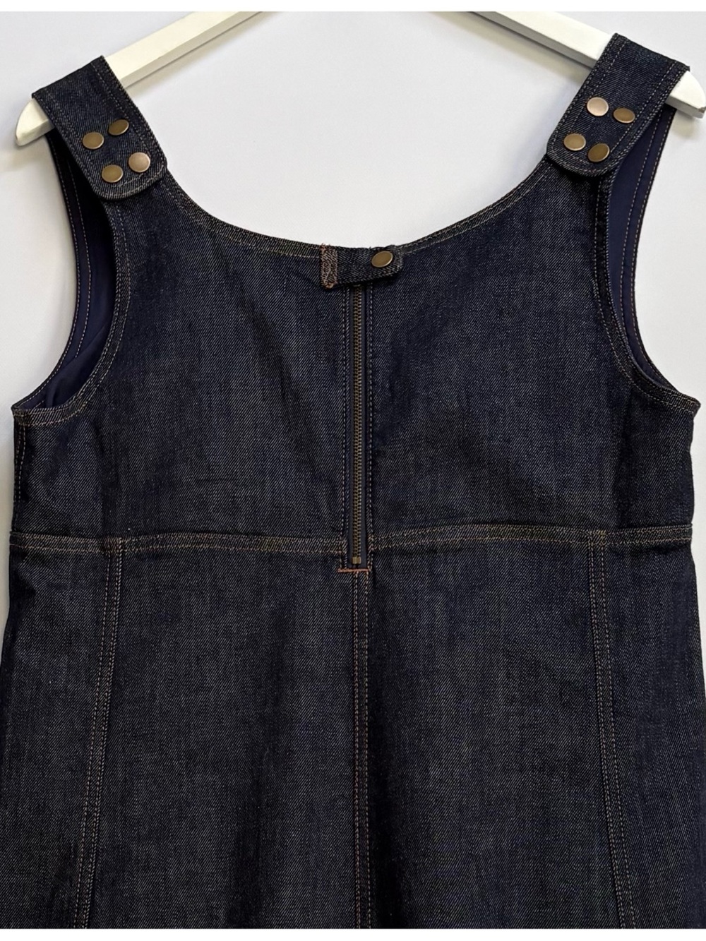 NWT Anthropologie Pilcro Denim Snap-Front Mini Dress, S - Picture 8 of 11